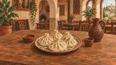 Рисованная обложка рубрики «Хинкальные» в Грузии.