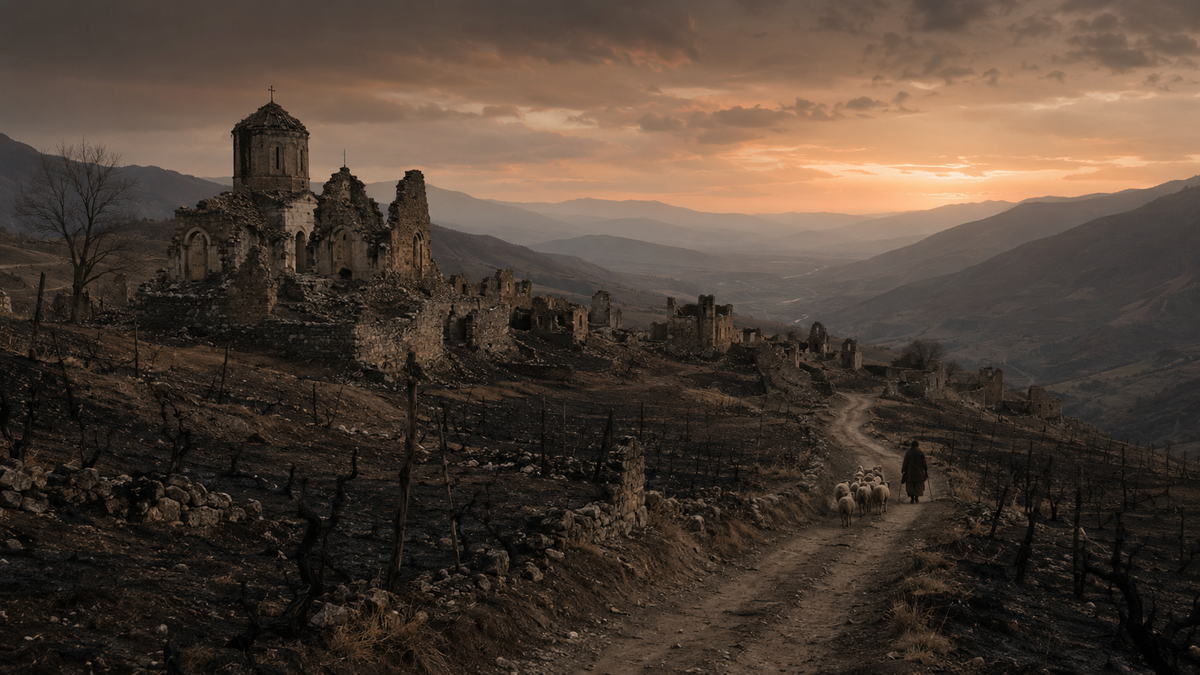 Georgia in the late 11th century, devastated by the Seljuks: the country inherited by the young David.