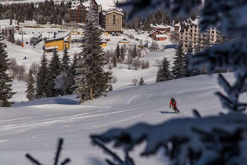 View from the slope of the Goderdzi ski resort
