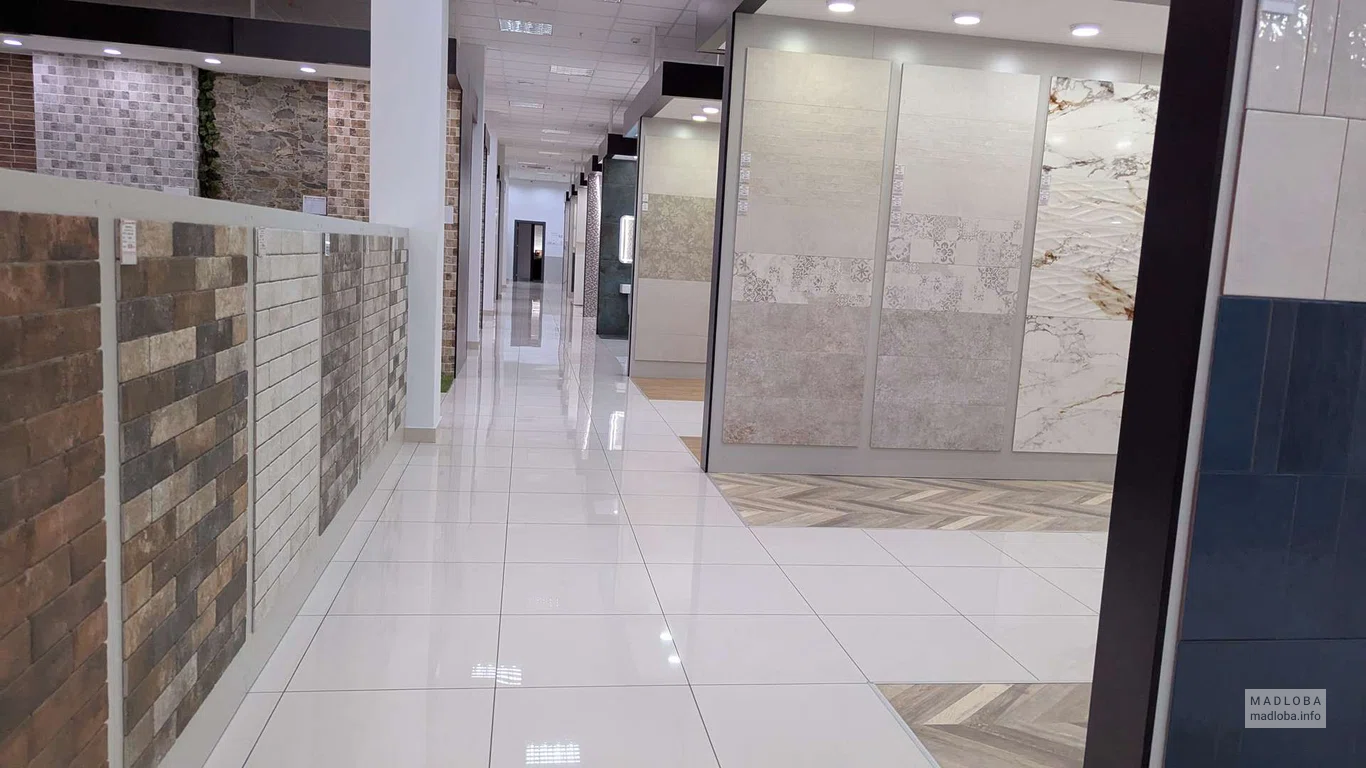 Большой ассортимент керамической плитки в магазине IDEAL