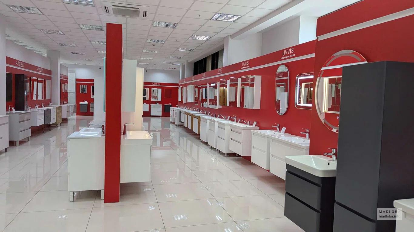 Раковины с тумбами и зеркала в IDEAL Trade Center