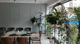 Inside restaurant