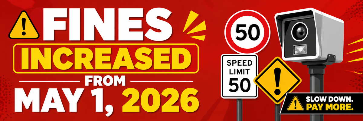 Important New Fines Effective May 1, 2026