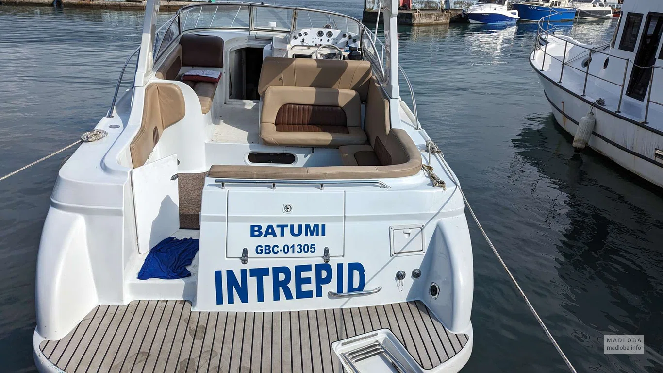 Yacht Intrepid in the port of Batumi