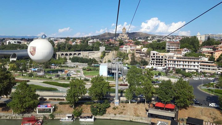 Cable car in Tbilisi