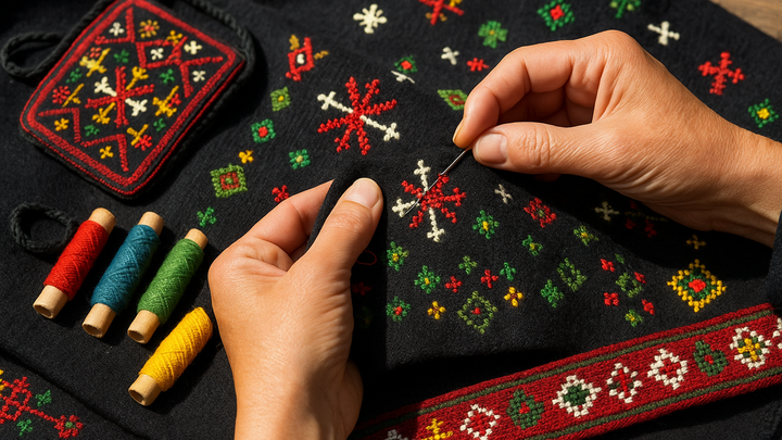 🧵 Khevsurian embroidery - cultural heritage of mountainous Georgia