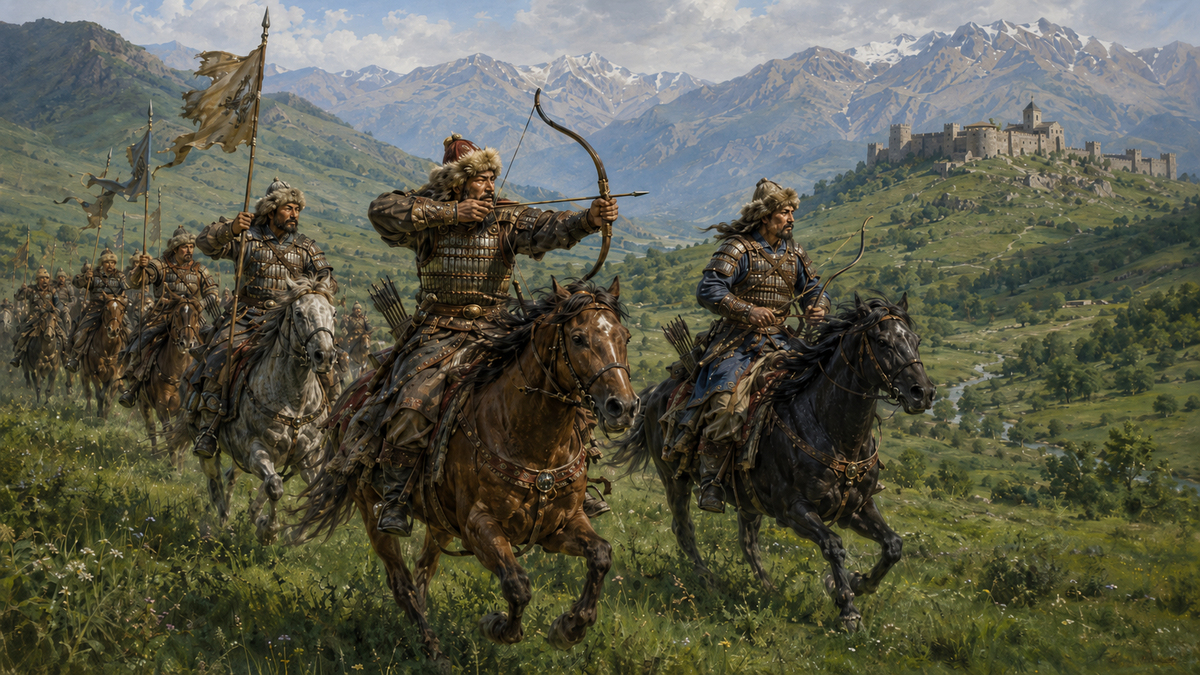 Kipchak cavalry in the service of David the Builder