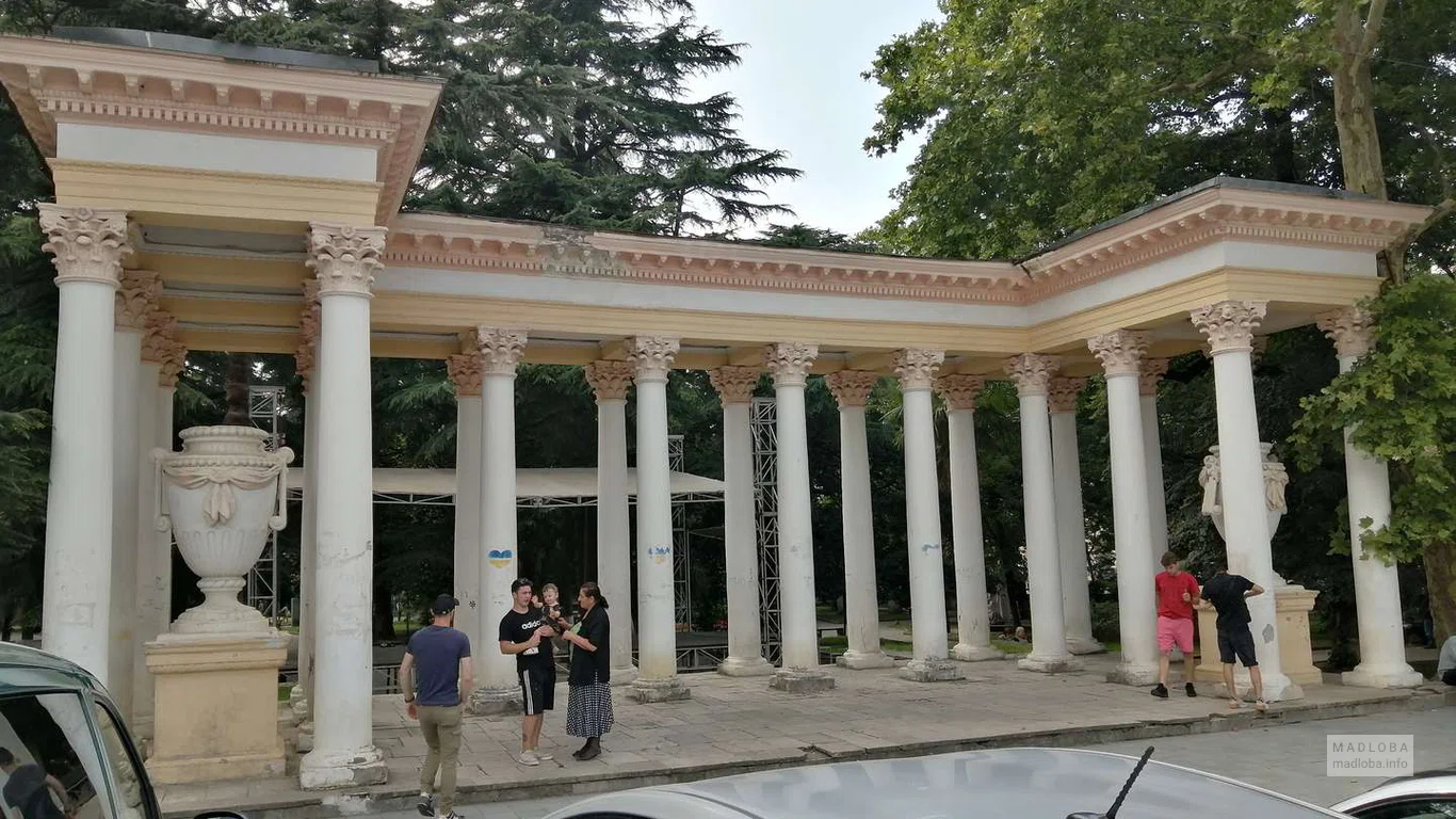 Colonnade in Kutaisi Boulevard Park