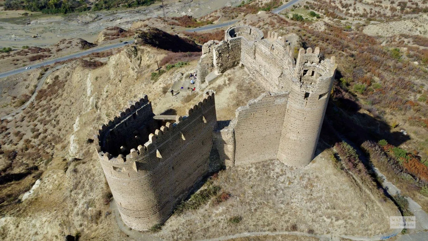 Вид сверху на крепость