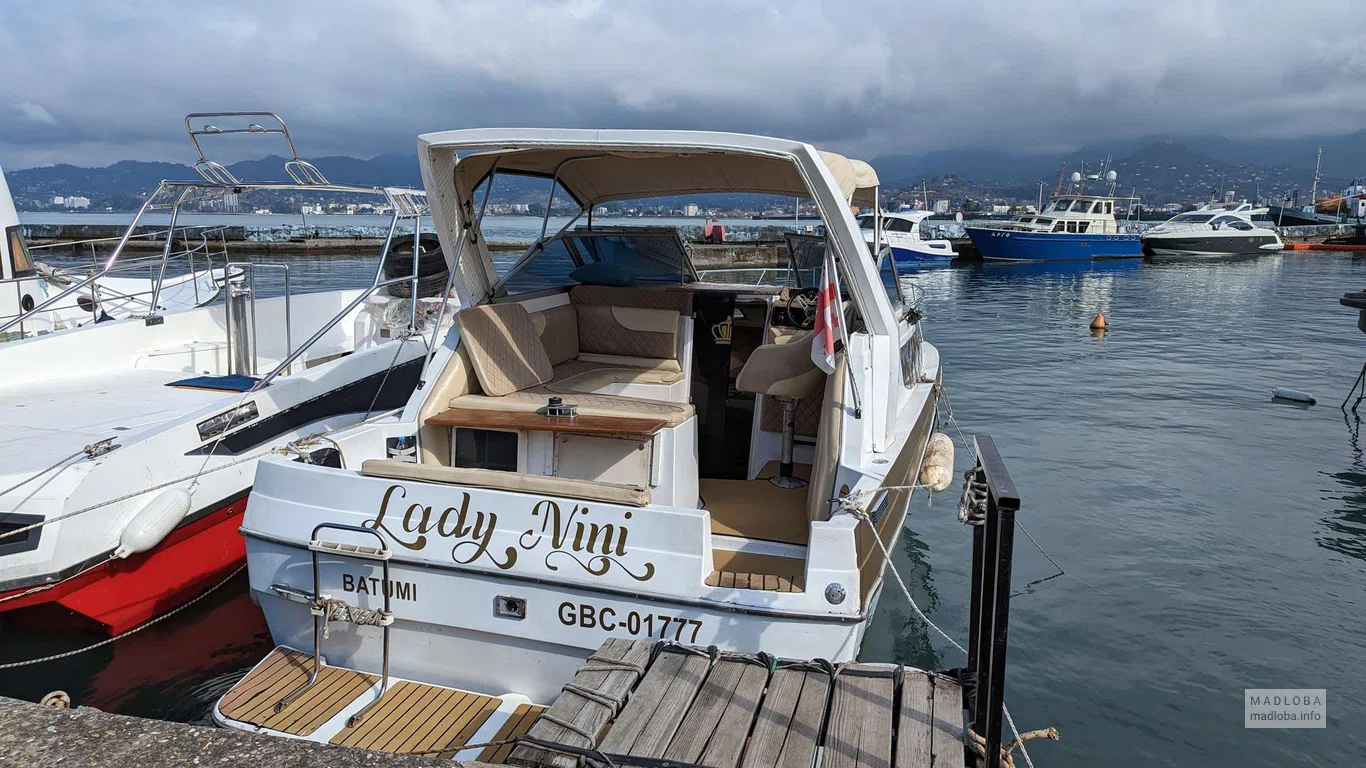 yacht Lady Nini in the port of Batumi