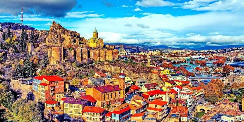 A view of beautiful Tbilisi