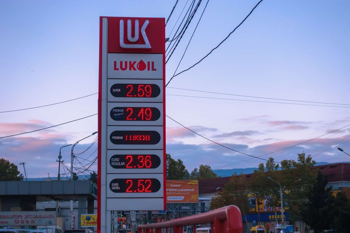 Lukoil Stella with fuel prices