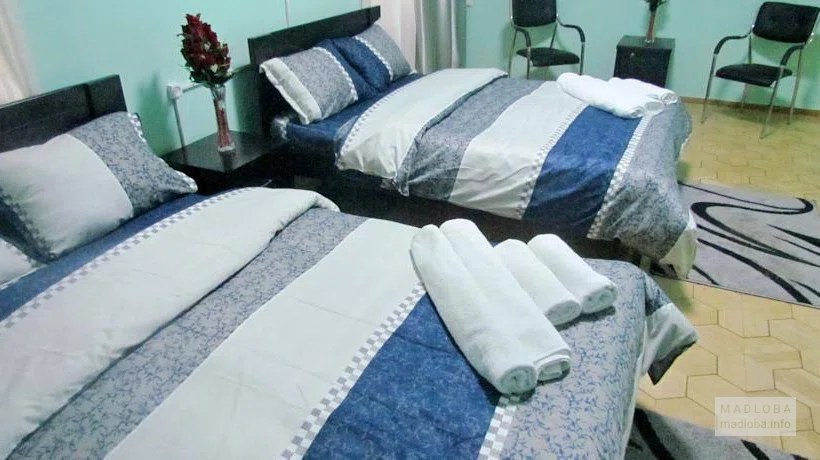 Кровать в номере Elite Lux Hotel Tbilisi