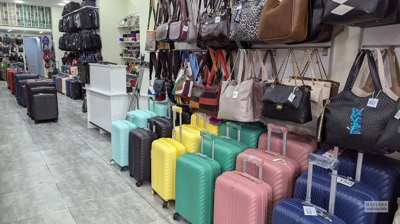 Чемоданы и сумки в магазине