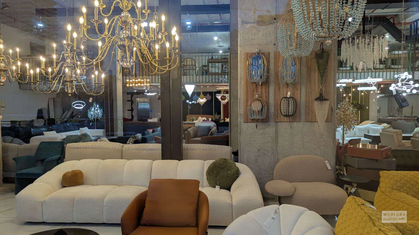 furniture at MamuLux store in Batumi