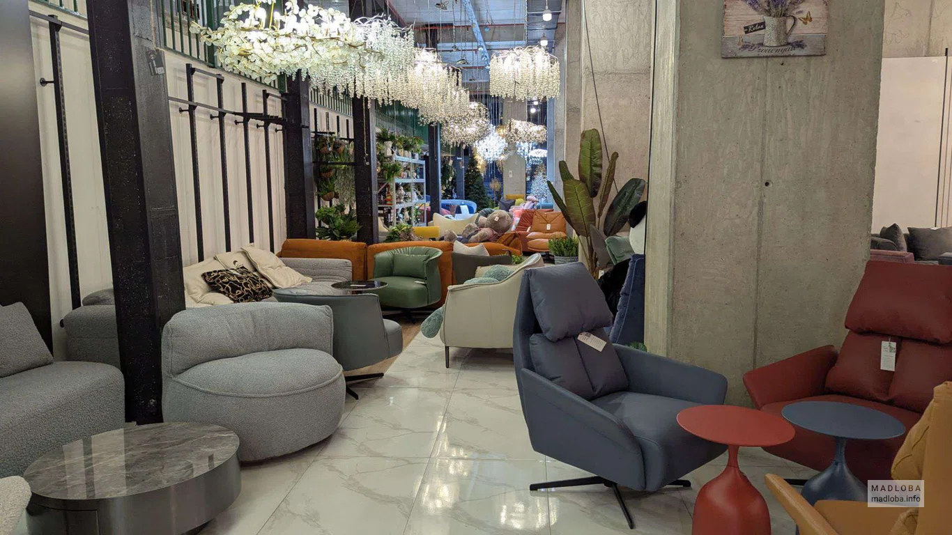 furniture at MamuLux store in Batumi