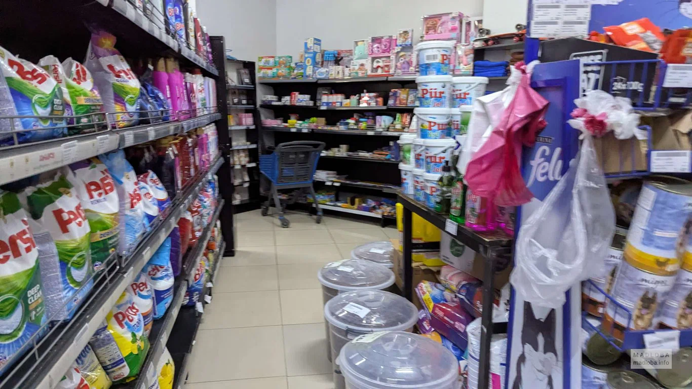 Порошки и кондиционеры в магазине Mega Star на ул. Лермонтова