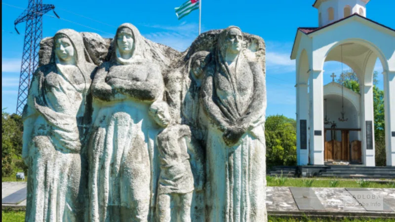 Memorial to Georgian Soldiers Killed in the Russian-Georgian War in Abkhazia