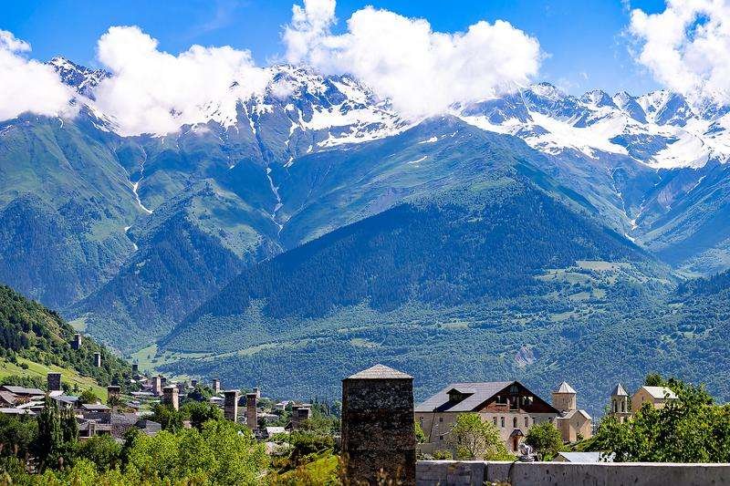 Mestia mountain view
