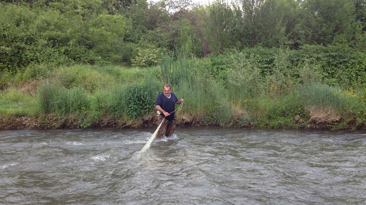 Fishing spot on the Mashavera River