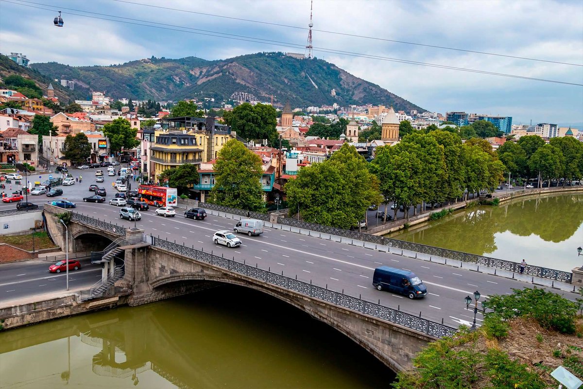 Metekhi Bridge in Tbilisi