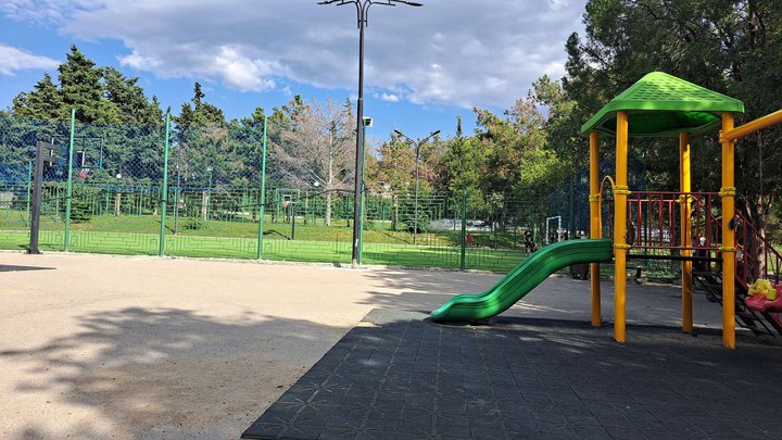 Mini stadium and playground