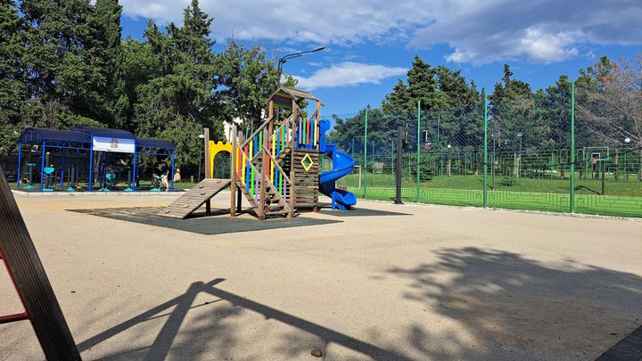 Mini stadium and playground