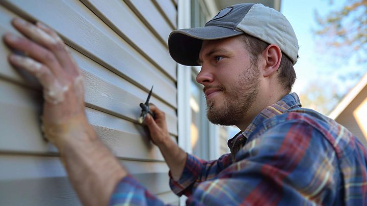 Installation of siding Suliko Nakashidze