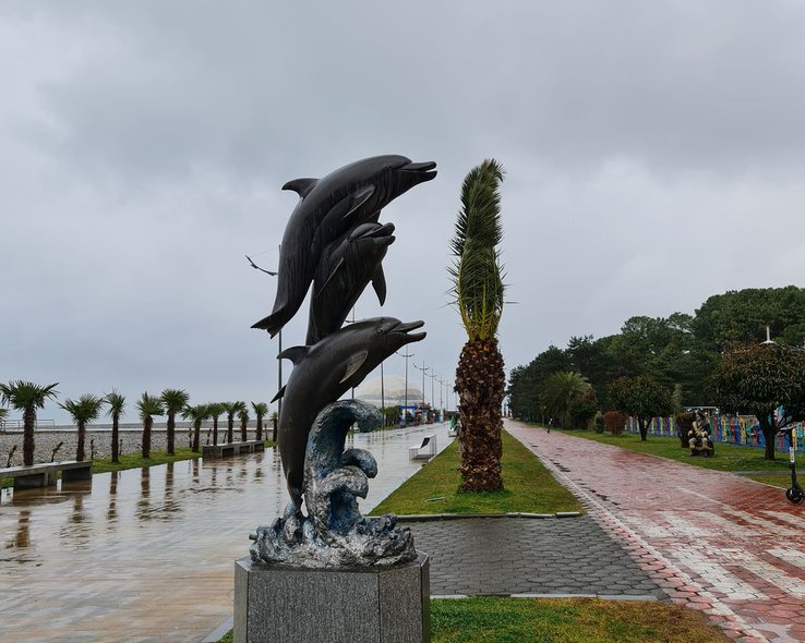 Monument of dolphins Batumi