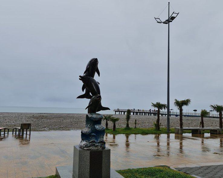Monument of dolphins Batumi