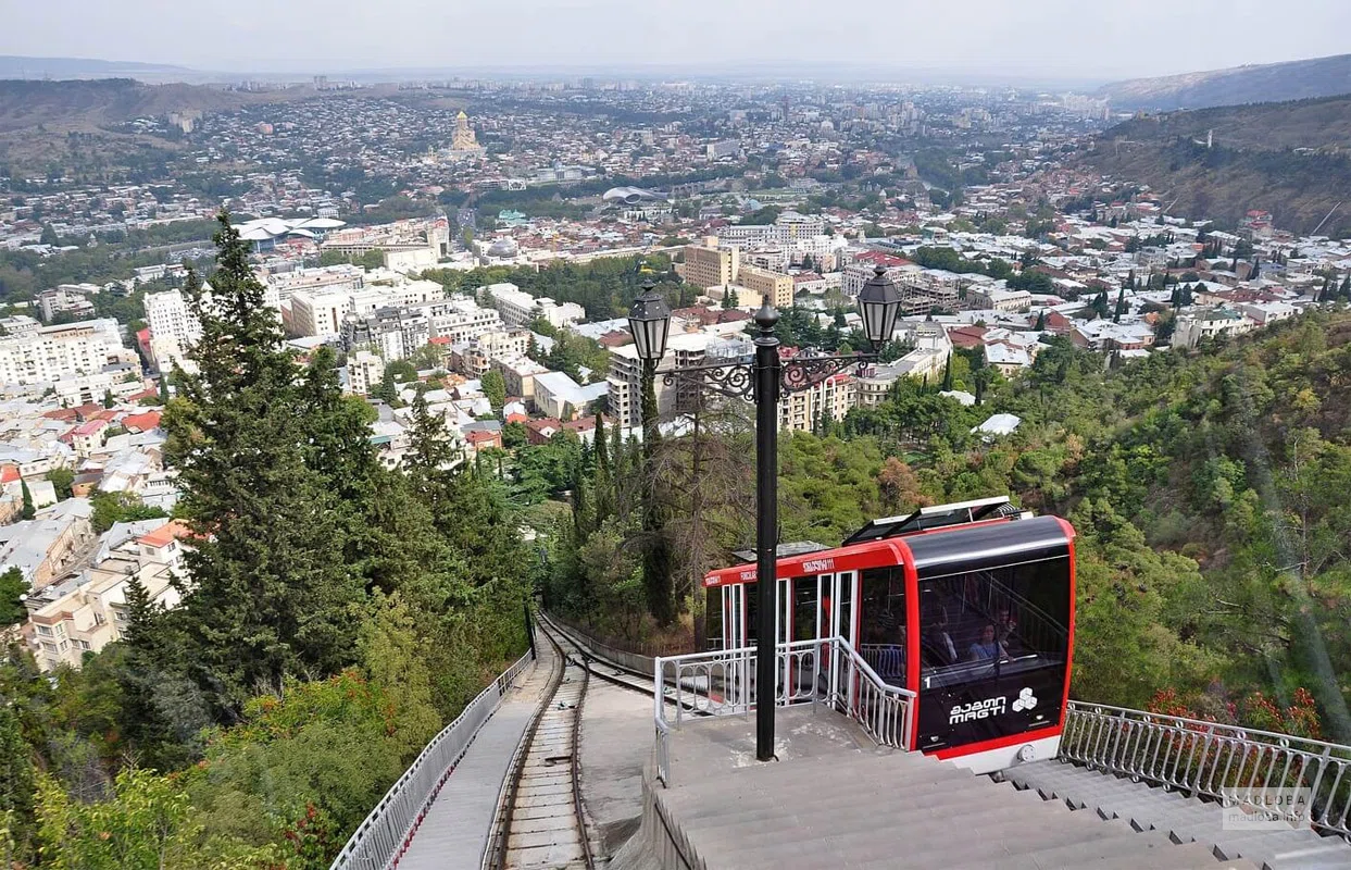Take a bird's-eye view of Tbilisi, climb Mtatsminda Mountain on the Tbilisi  Funicular - Madloba