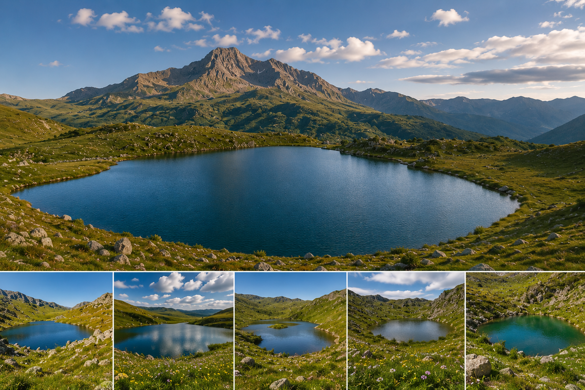 Discover five beautiful mountain lakes in Kvemo Kartli, surrounded by volcanic landscapes, alpine meadows and peaceful scenery.