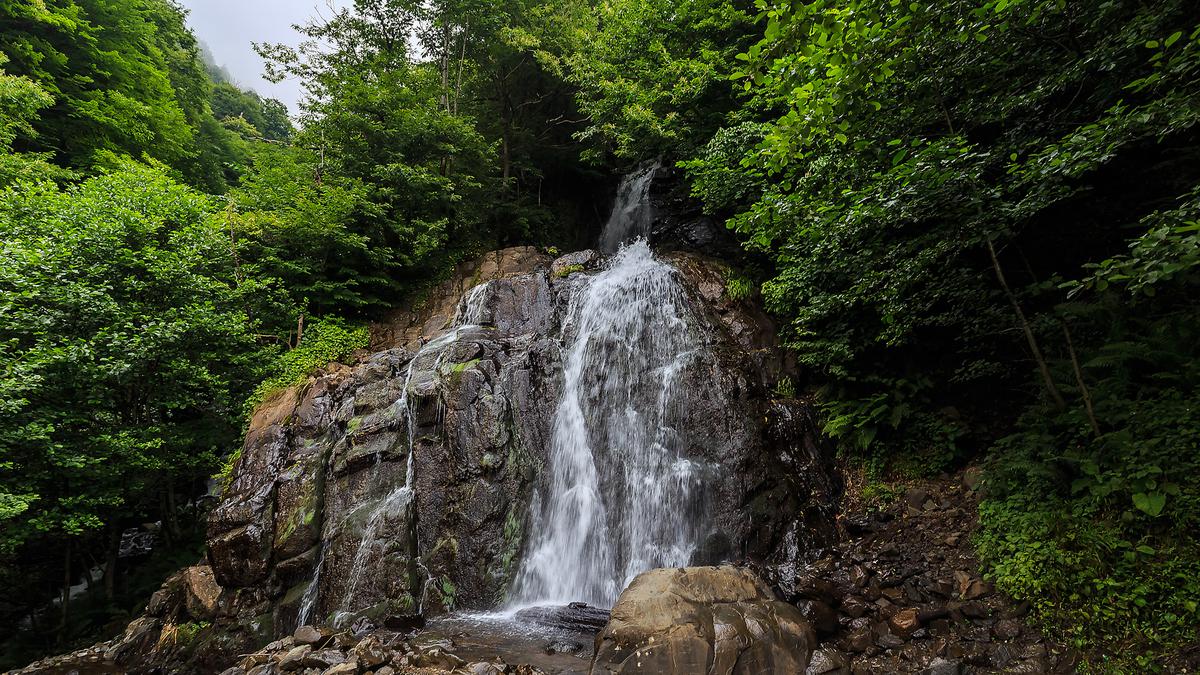 Мухарский водопад в Грузии
