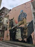 NIKO Street Art: Matthias Mross - Man With The Mule Mural