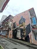NIKO Street Art: Matthias Mross - Man With The Mule Mural