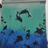 Mural "Underwater world" near the Dolphinarium