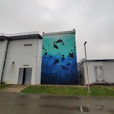 Mural "Underwater world" near the Dolphinarium