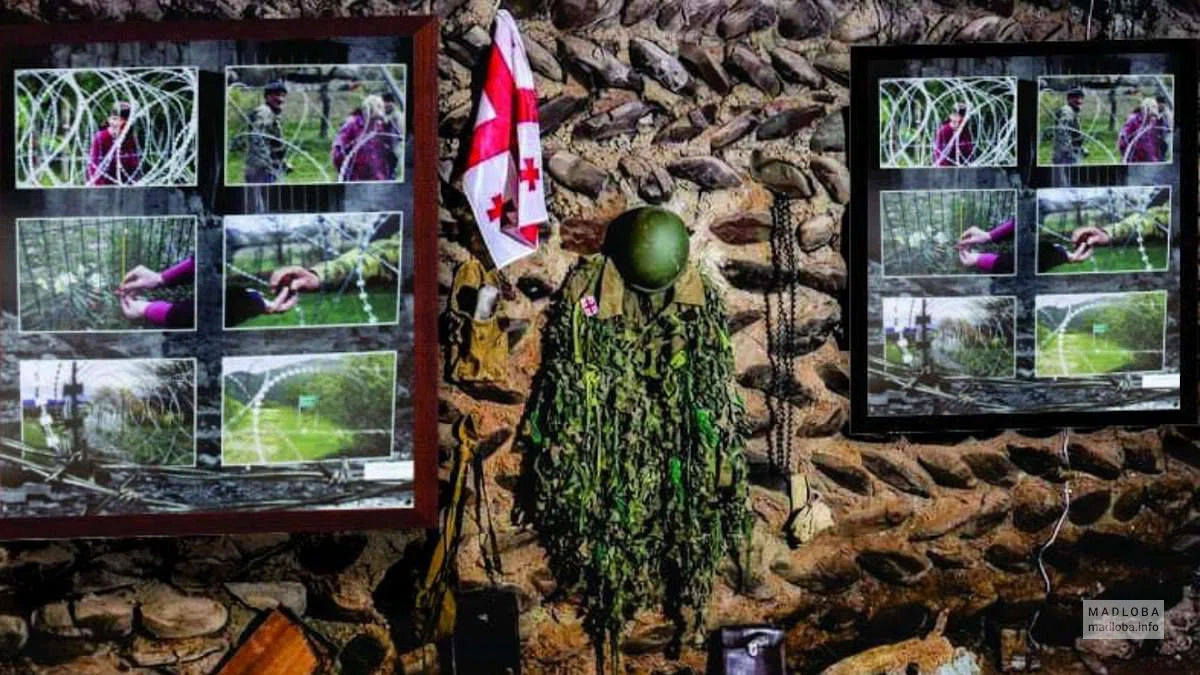 экспозиция в музее войны Эргнети