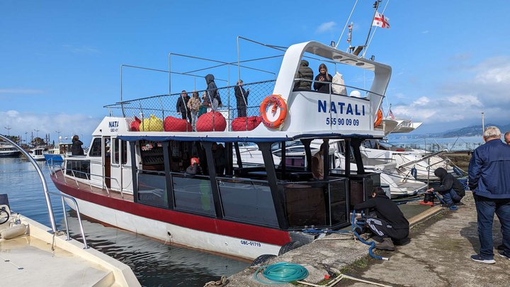 Large double-deck yacht "Natali"