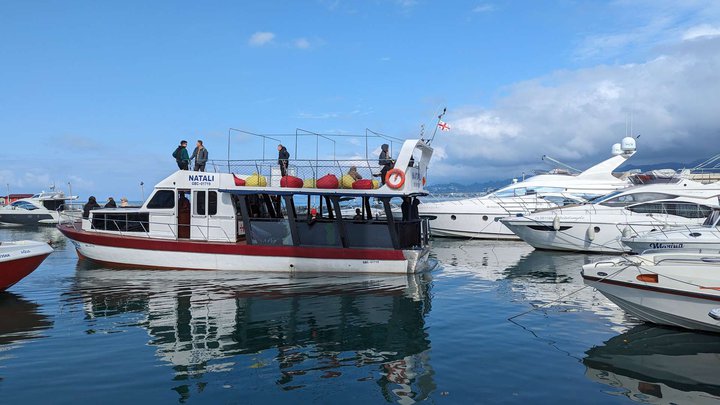 Large double-deck yacht "Natali"