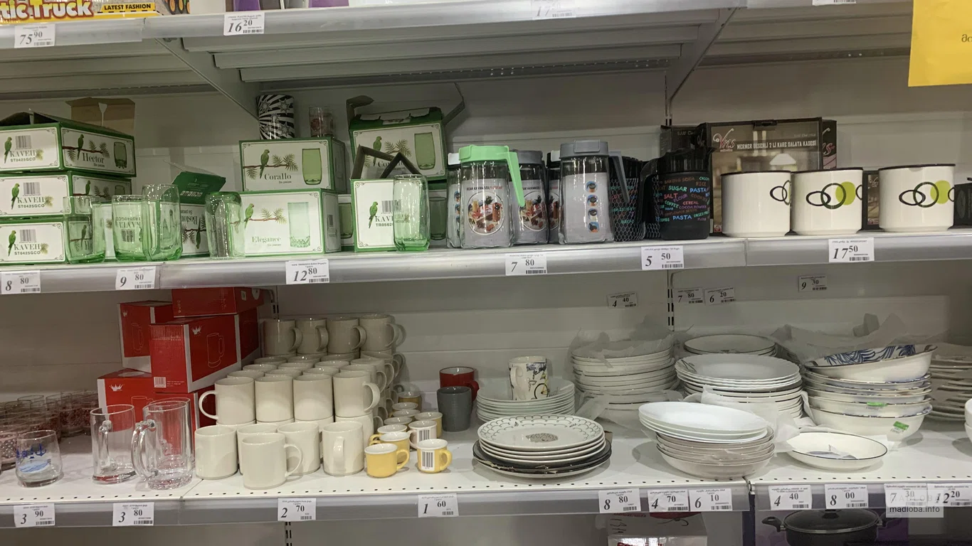 Кухонная посуда в супермаркете Nazilbe