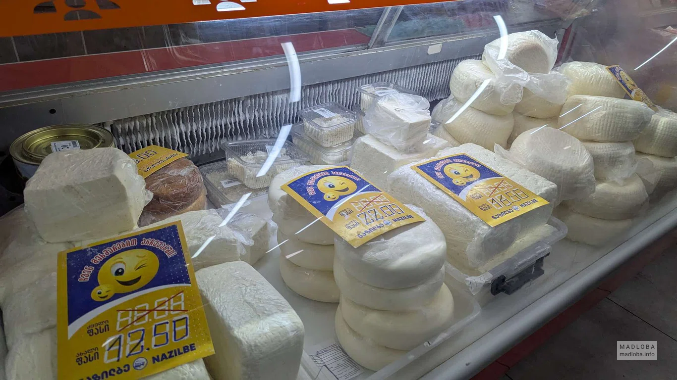 Сыры в магазине Nikora