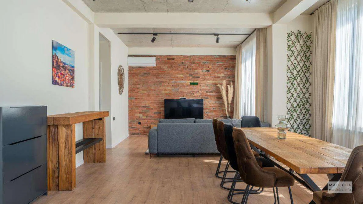 обеденная зона в Niabi Loft Apartments