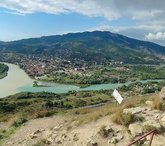 Смотровая площадка на быстрое течение реки Арагви