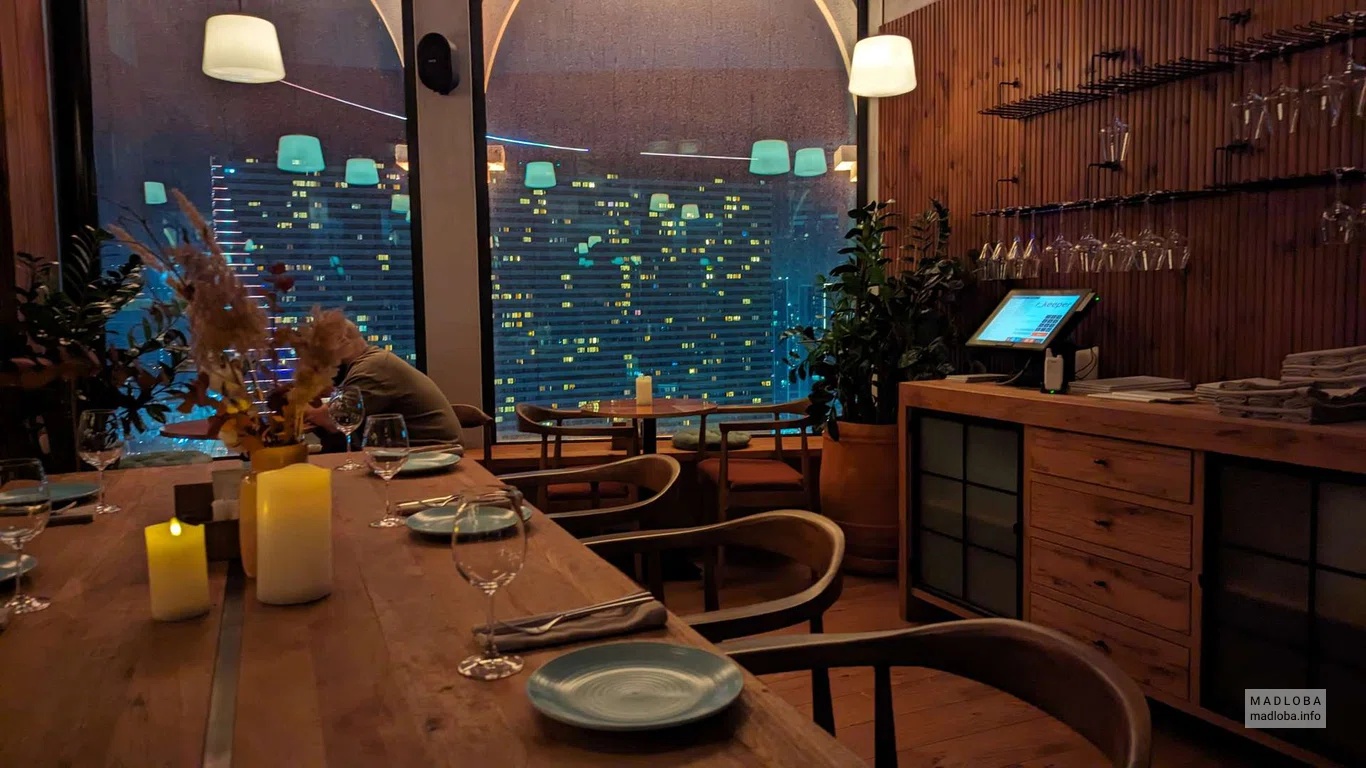 ужин в Ресторане Панорама Батуми