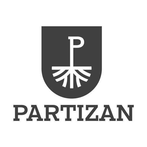 Логотип мужской парикмахерской Partizan Barber Shop Batumi