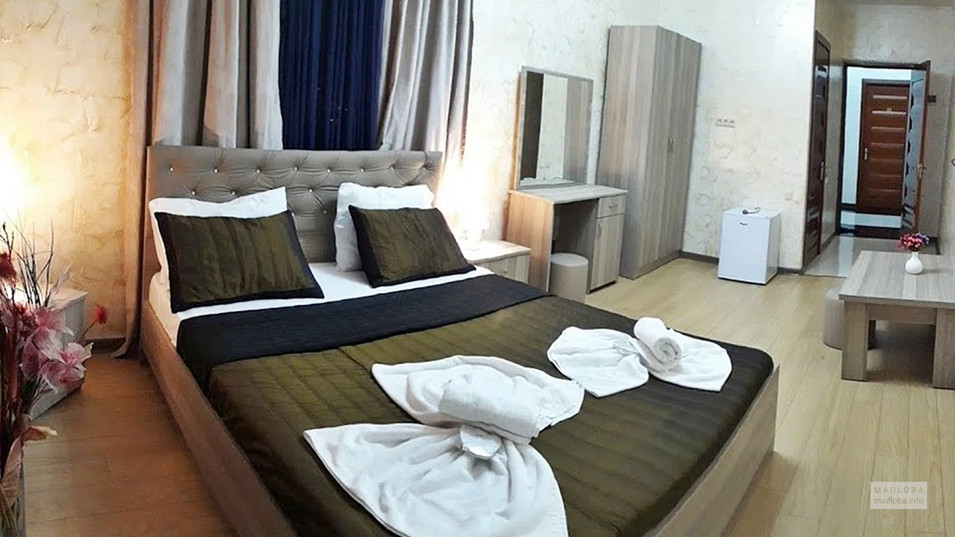 Спальня в отеле Пентхауз