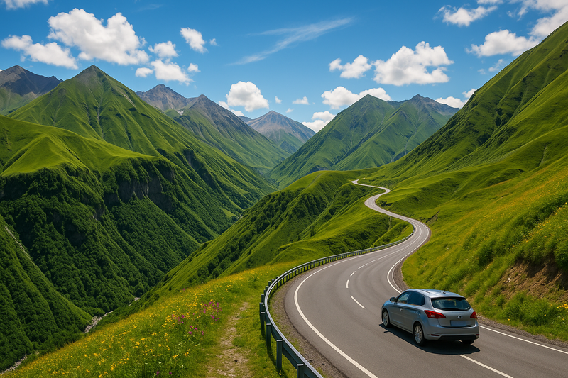 Georgia's mountain passes are the most beautiful routes for road trips.