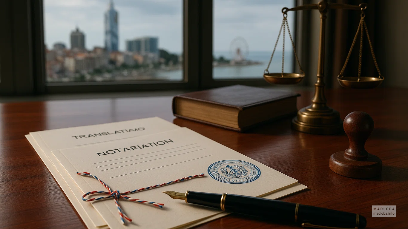 Перевод документов с нотариальным заверением в Батуми
