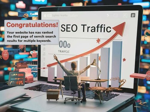 Top page ranking and marketing victory, traffic growth